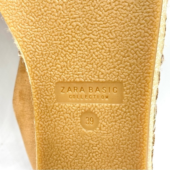 ZARA Basic Elegant Two-Tone Espadrilles Tan and Black - New - EU39 - Picture 11 of 14